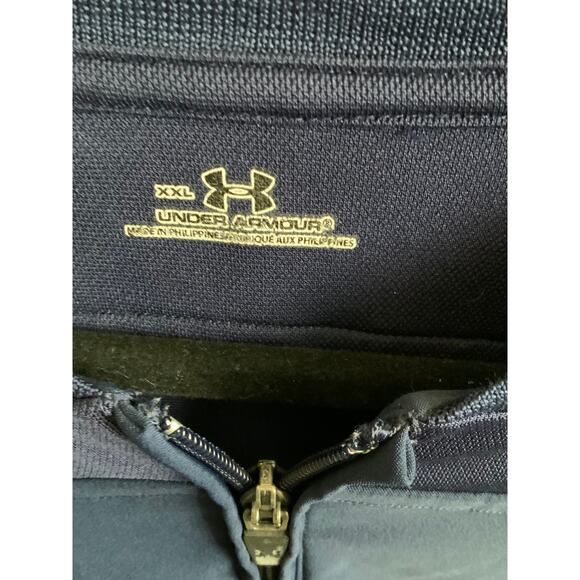 Men's XXL Under Armour Navy Active Shirt - Picture 3 of 4